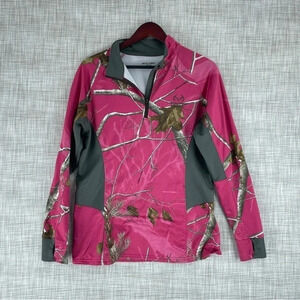 Real Tree Pink Camo sweatshirt Womens Size L 2624